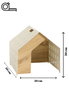 Hanah Home Casa para Mascotas Crema 50x50x50 cm